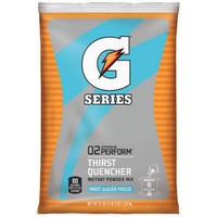 Gatorade 33676 Gatorade 51 Ounce Instant Powder Pouch Glacier Freeze Electrolyte Drink - Yields 6 Gallons (14 Packets Per Case)